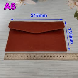 A4 A5 A6 Leather File Folder Data Package Document Bag Fashion Briefcase Data Contract Bill File Bag School Office Supplies