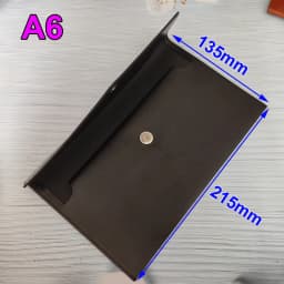 A4 A5 A6 Leather File Folder Data Package Document Bag Fashion Briefcase Data Contract Bill File Bag School Office Supplies
