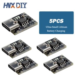 5/10pcs Ultra-Small Lithium Battery Charging Panel 1A Ternary Lithium Battery 3.7V4.2V Charger Module Type-C Protection Board