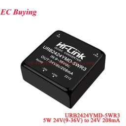 DC-DC 20W/10W/5W Isolated Regulated Power Supply Module 48V/24V/12V to 3.3V/5V/9V/12V/15V/24V URB4812YMD VRB1205YMD URB2412YMD