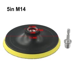 Sanding Pad With M10/M14 Drill Adapter 3/4/5/6/7in For Buffing Cleaning Metal Glass Ceramic Grinders Polishing Power Tool Part