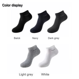 10 Pairs / Pack Men's Bamboo Fiber Socks Short High Quality New Casual Breatheable Anti-Bacterial Man Ankle Socks Men