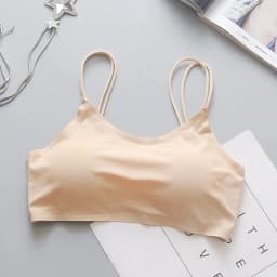Gathered camisole women's top streetwear Seamless Sexy Tube Top ice silk anti-glare tube top wrap bra underwear