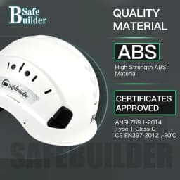 ANSI Construction Safety Helmet ABS Hard Hat Adjustable Ventilation System CE EN397 Hardhats Industrial Work Head Protection