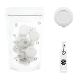 5pcs/lot Retractable Badge Reels with Belt Chest Pocket Clip for Staff Nurses Doctors Name ID Tag Pass Access Card Badge Holder