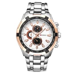 CURREN 8023 Quartz Watch Men Waterproof Sport Military Watches Mens Business Stainless Steel Wristwatch Male Clock reloj hombre