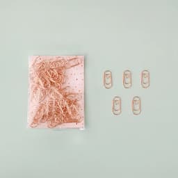 TUTU 50pcs /bag mini heart gold rose gold Color Clip Bookmark binder clip Office Accessories paper Clips Patchwork Clip H0481