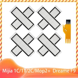 For Xiaomi Mijia 1C 1T 2C Mop 2 Pro + STYTJ01ZHM STYTJ03ZHM SKV4093GL SKV4073CN XMSTJQR2C Dreame F9 Filter Main Side Brush Mop