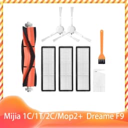 For Xiaomi Mijia 1C 1T 2C Mop 2 Pro + STYTJ01ZHM STYTJ03ZHM SKV4093GL SKV4073CN XMSTJQR2C Dreame F9 Filter Main Side Brush Mop