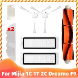 For Xiaomi Mijia 1C 1T 2C Mop 2 Pro + STYTJ01ZHM STYTJ03ZHM SKV4093GL SKV4073CN XMSTJQR2C Dreame F9 Filter Main Side Brush Mop