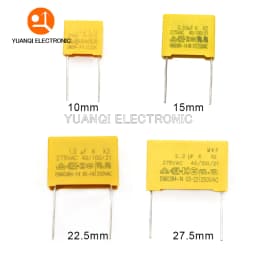 10PCS 275VAC Polypropylene Film X2 Series Capacitor 0.01UF - 2.2UF New 10nF 100nF 150nF 220nF 470nF 680nF 1uF 2.2uF 4.7uF