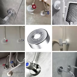 New Useful ABS Shower Kitchen Faucet Cover Adjustable Plating Faucet Decorative Cover Wall Flange Kitchen Tap Accessories Shower