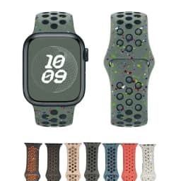 Original Silicone Watch Strap For Apple Ultra 2 49MM Sports Rubber Band For Iwatch 10 9 8 7 6 SE 4 3 2 45MM 44MM 42MM 41MM 46MM