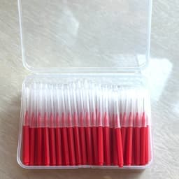 New 100Pcs/Box I-type Push Pull Interdental Brush 0.6-1.5Mm Cleaning Between Teeth Oral Care Orthodontic I Shape Tooth Floss