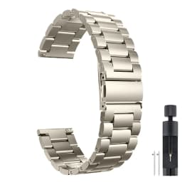 20mm 22mm Stainless Steel Strap for Samsung Galaxy Watch 7 6 5 4 5Pro 40/44mm 6 Classic 43mm 47mm Metal Band for Huawei GT6 4Pro