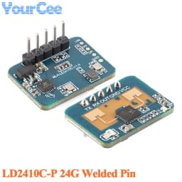 20pcs/5pcs 24Ghz Human Presence Sensor HLK-LD2410C LD2410C Millimeter Wave Radar Module Non-contact Heartbeat Motion Detection