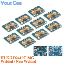 20pcs/5pcs 24Ghz Human Presence Sensor HLK-LD2410C LD2410C Millimeter Wave Radar Module Non-contact Heartbeat Motion Detection