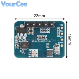 20pcs/5pcs 24Ghz Human Presence Sensor HLK-LD2410C LD2410C Millimeter Wave Radar Module Non-contact Heartbeat Motion Detection