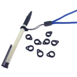 10Pcs Universal Anti-Lost Toothbrush Pen Necklace Lanyards Ring Portable Anti-drop Silicone Ring Lanyard Holder Soft Hoop