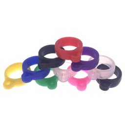 10Pcs Universal Anti-Lost Toothbrush Pen Necklace Lanyards Ring Portable Anti-drop Silicone Ring Lanyard Holder Soft Hoop