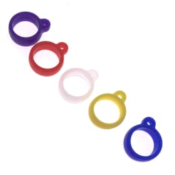 10Pcs Universal Anti-Lost Toothbrush Pen Necklace Lanyards Ring Portable Anti-drop Silicone Ring Lanyard Holder Soft Hoop