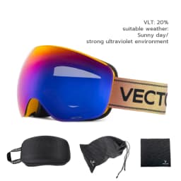 VECTOR OTG Ski Snowboard Goggles Women Men Skiing Eyewear UV 400 Snow Protection Glasses Adult Double Spherical Mirror Magnetic