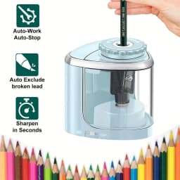 Electric Sharpener Assembly Desktop Automatic Pencil Sharpener Suitable To Pencils (6-8mm) for Students School Office Stationery