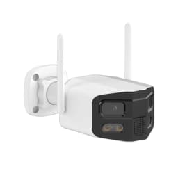 Tuya Smart 4MP 2.5K Dual-Lens Large Wide 180° Security Camera, Outdoor Camera, With Color Night Vision/Siren/2-Way Talk IP Camer