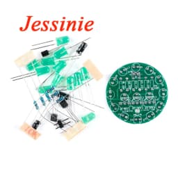LED Water Light LED Round Water Light Production Kit for Skill Training Soldering Practice Parts Diy Electronic Kit Set