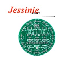 LED Water Light LED Round Water Light Production Kit for Skill Training Soldering Practice Parts Diy Electronic Kit Set