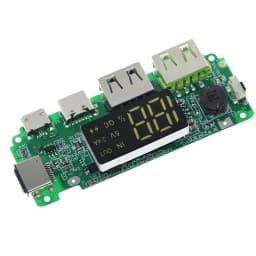 LED Dual USB 5V 2.4A Micro/Type-C USB Mobile Power Bank 18650 Charging Module Lithium Battery Charger Board Circuit Protection