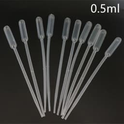 Plastic Pasteur Pipet 0.2ml/0.5ml/1ml/2ml/3ml/5ml/10ml Disposable Plastic DropperTransfer Pipette Professional Refillable Tool