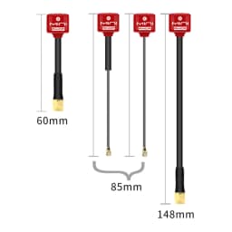 5.8G Lollipop 4 RHCP Antenna high gain 2.8Dbi FPV Transmitter/Receiver SMA/RP-SMA/MMCX/UFL Antenna for RC FPV racing drone part