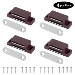 Cupboard Kitchen Furniture Magnetic Cabinet Door Latch Closures White Plastic Strong Powerful Magnet Catch