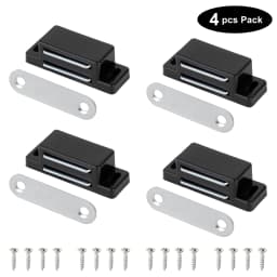 Cupboard Kitchen Furniture Magnetic Cabinet Door Latch Closures White Plastic Strong Powerful Magnet Catch