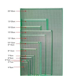 2x8/3x7/4x6/5x7/6x8/7x9/8x12/9x15cm Double Sided Perfboard Prototype PCB Tinned Universal Board Experimental Plate Circuirt Hole