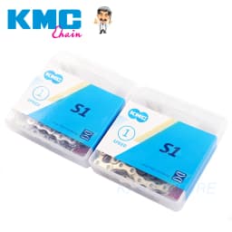 KMC S1 Single Speed Chain Fixed Gear Bicycle Chain 112L Urban Leisure Folding Bike Chain GOLDEN/SILVER Bicycle Accessories