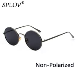 SPLOV Retro Punk Style Men Sunglasses Women Vintage Round Metal Frame Colorful Lens Sun Glasses Fashion Eyewear Gafas Sol UV400