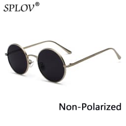 SPLOV Retro Punk Style Men Sunglasses Women Vintage Round Metal Frame Colorful Lens Sun Glasses Fashion Eyewear Gafas Sol UV400
