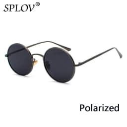 SPLOV Retro Punk Style Men Sunglasses Women Vintage Round Metal Frame Colorful Lens Sun Glasses Fashion Eyewear Gafas Sol UV400