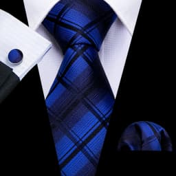 Men Tie Gold Navy Blue Striped Tie 3.4" Jacquard Party Wedding Woven Fashion Designers Necktie For Men silk Business