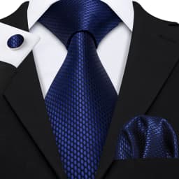 Men Tie Gold Navy Blue Striped Tie 3.4" Jacquard Party Wedding Woven Fashion Designers Necktie For Men silk Business