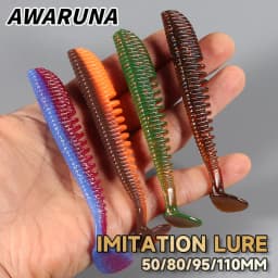 Supercontinent Fishing Lures 5cm 8cm 9.5cm 11cm Artificial Baits Wobblers Soft Lures Shad Carp Silicone Fishing Baits