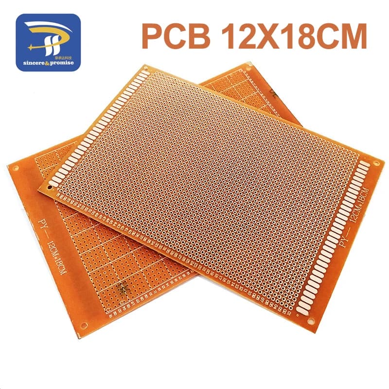 1/5/10pcs 12x18cm 12*18 Single Side Prototype 2.54mm PCB Breadboard Universal Experimental Bakelite Copper Plate Circuirt Board