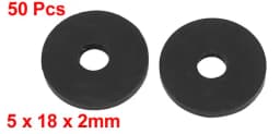 Uxcell 50Pcs 10Sizes Rubber Grommet Flat Rubber O Rings Sealing Gaskets Plumbing Washers Seal Accessories for Faucet Hose Gasket