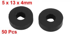 Uxcell 50Pcs 10Sizes Rubber Grommet Flat Rubber O Rings Sealing Gaskets Plumbing Washers Seal Accessories for Faucet Hose Gasket