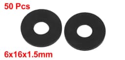 Uxcell 50Pcs 10Sizes Rubber Grommet Flat Rubber O Rings Sealing Gaskets Plumbing Washers Seal Accessories for Faucet Hose Gasket
