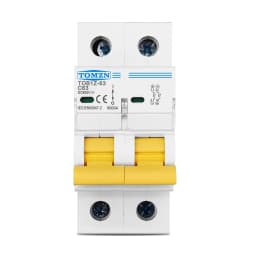 TOMZN 2P DC 600V Circuit Breaker MCB C Curve Single Pole Direct-current Fuse For PV
