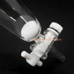 1pcs Lab Glass chromatography column with PTFE piston,sand core glass chromatography column with standard mouth Caliber 24#