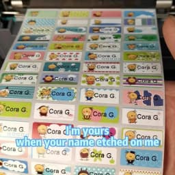 Custom Hebrew Waterproof Self-adhesive Baby Name Sticker Personalized Kids School Label Kindergarten Stationery Tag